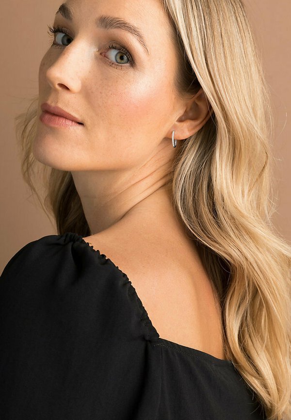 Ohrringe - weißgoldfarben