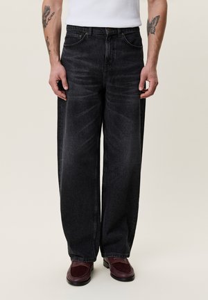Les Deux ROI JEANS - Дънки със свободна кройка - black washed denim