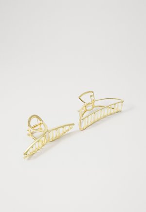 PCLENA HAIRSHARK 2 PACK  - Accessoires cheveux - gold-coloured
