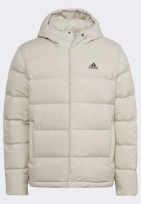 adidas Sportswear HELIONIC HOODED DOWN - Daunenjacke - beige