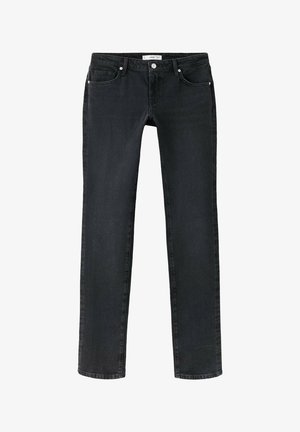 Mango, ADULT - Jean droit - black denim