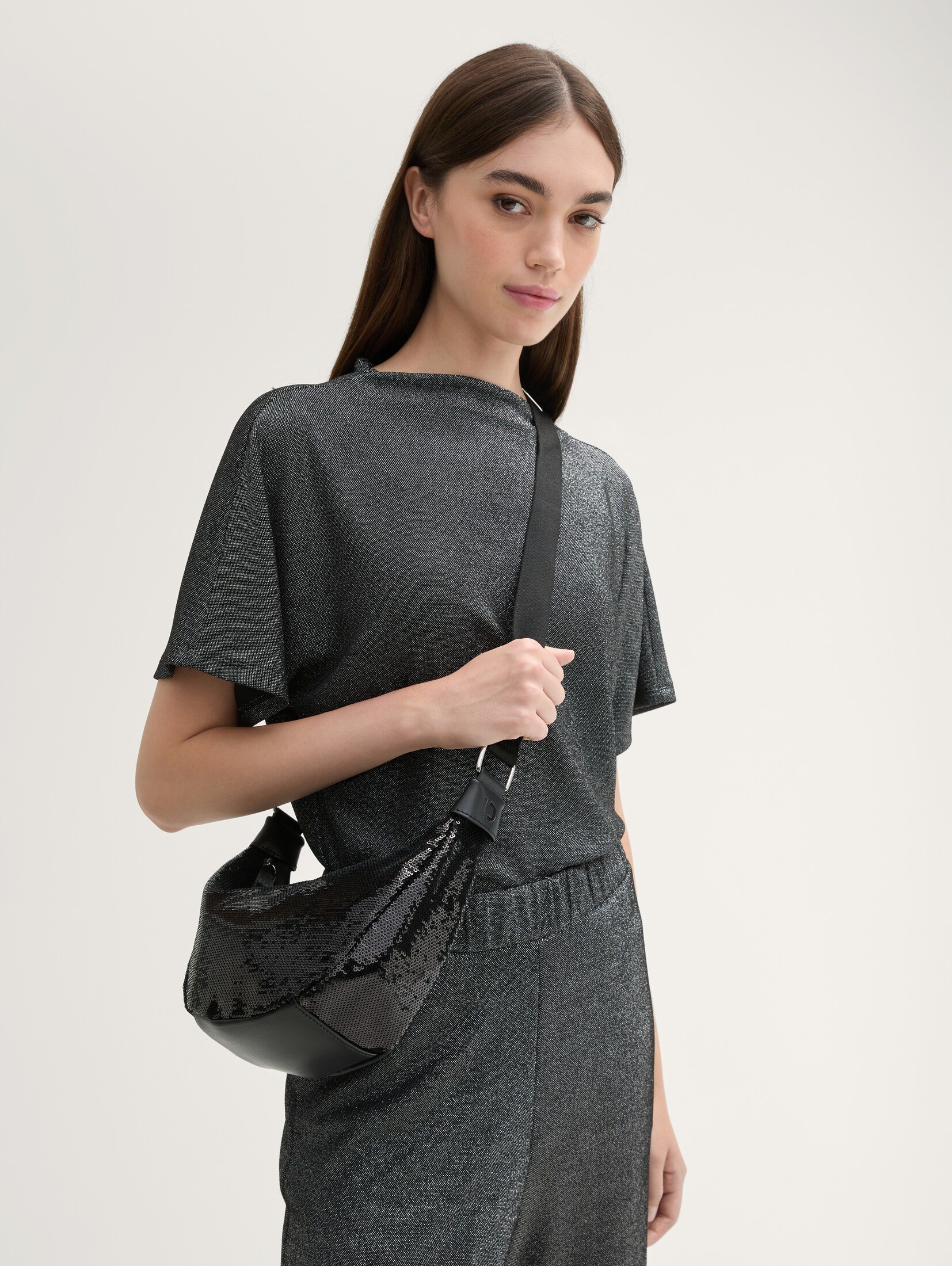 Sac Bandoulière TOM TAILOR Liriel Cord - Noir - Taille M - Neuf Avec étiquettes