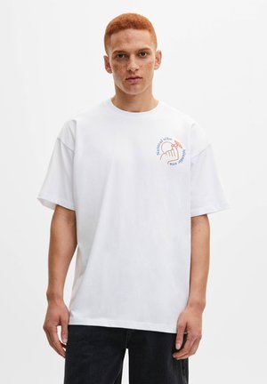 SHORT SLEEVE - T-shirt z nadrukiem - white