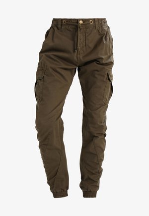 CARGO JOGGING PANTS - Kapsáče - olive