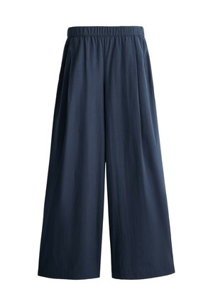 OYSHO, Stoffhose - metallic blue