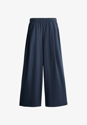 OYSHO, Stoffhose - metallic blue