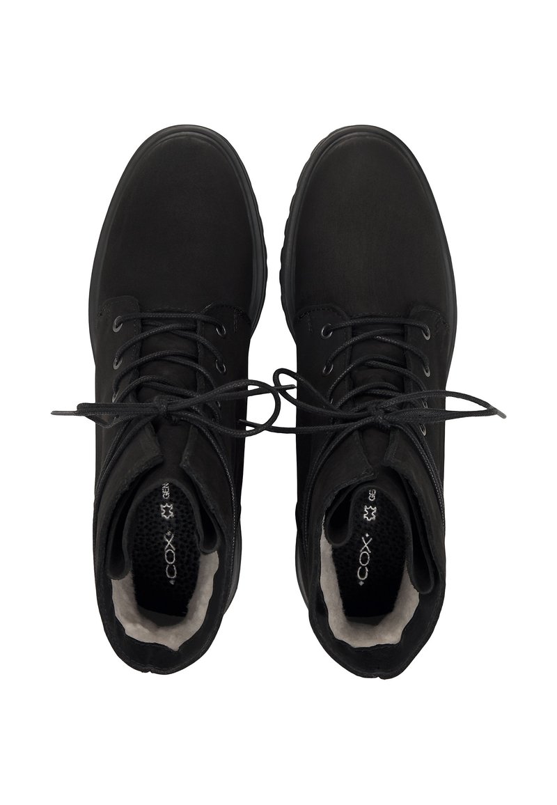 COX Botines con cordones - black