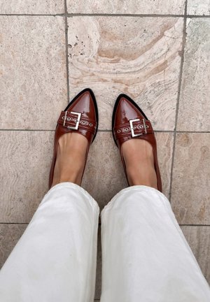 Manfield Ballet pumps - cognac