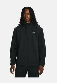 Under Armour ESSENTIAL SWACKET Zip-up sweatshirt black