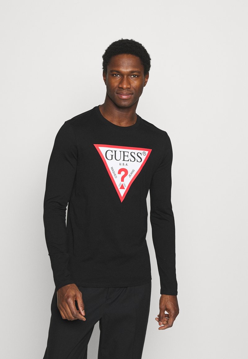 Guess ORIGINAL LOGO - Camisola de manga comprida - jet black