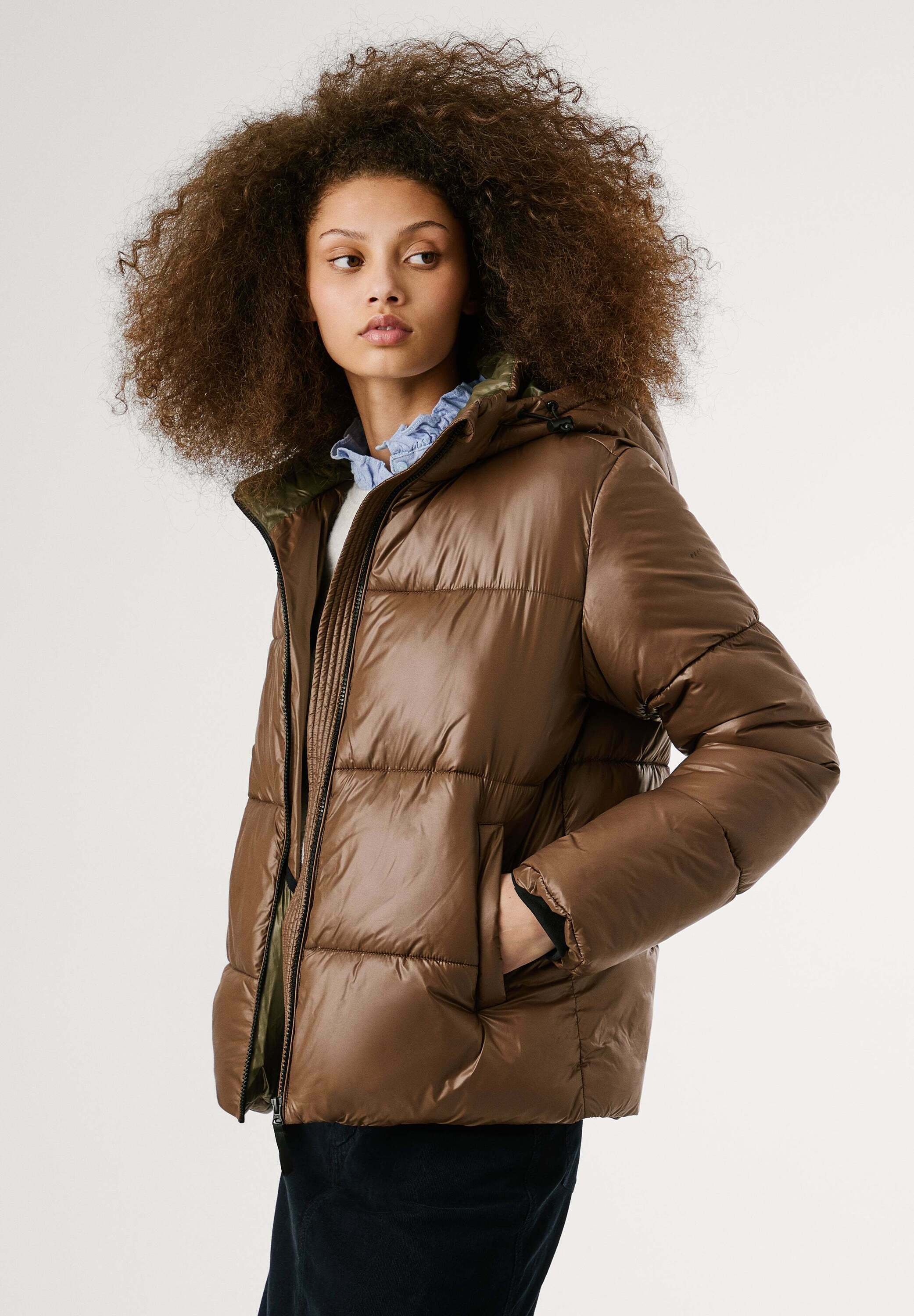 Pepe Jeans Down coat - chocolate brown/brown - Zalando