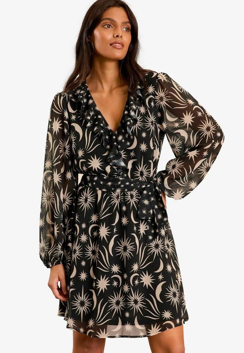 Love & Roses REGULAR FIT - RUFFLE DETAIL - Dnevna haljina - black star