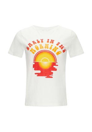 QS MIT FRONT - T-shirt print - weiß