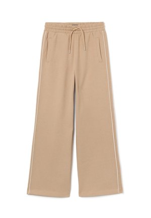 WIDE LEG - Jogginghose - beige marl