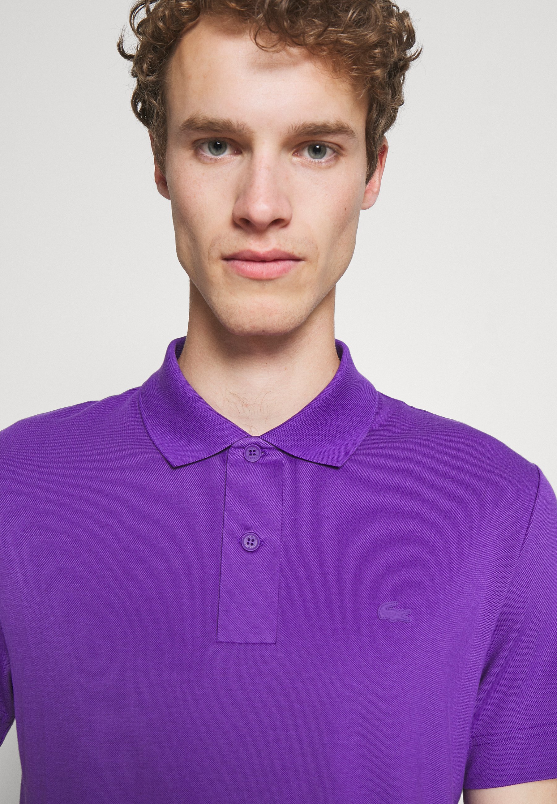 polo violet lacoste