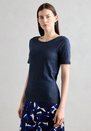 SHORT SLEEVE BOAT NECK - Basic T-shirt - muted blue