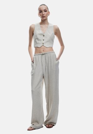 WIDE LEG - Bukser - beige