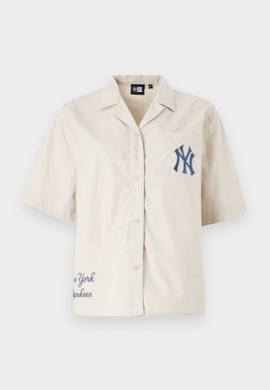 New Era SCRIPT REVERE SHIRT - Button-down blouse - light beige