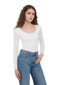 Terranova Maglietta a manica lunga - bianco lana