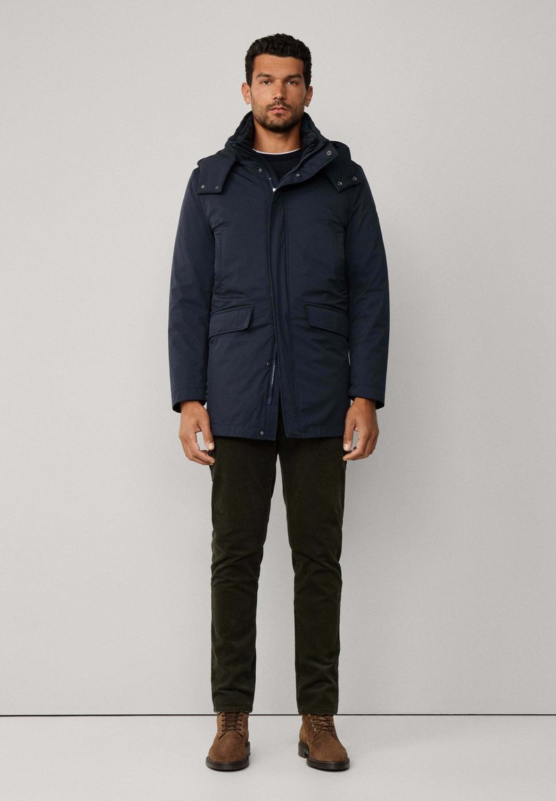 Parka Hackett London Arctic Bas Tech - Indigo, Fourrure Amovible - Taille XL, NEUF Avec étiquettes
