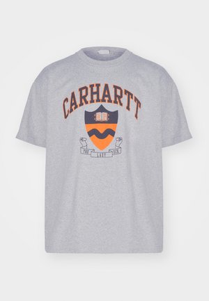 Carhartt WIP LAZY DUCK ACADEMY - T-shirts print - grey heather stone washed