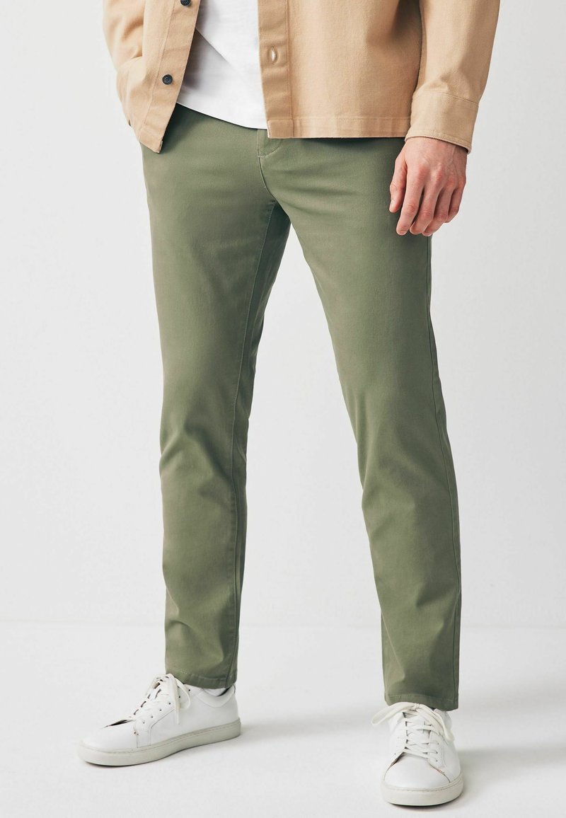 Next SLIM FIT STRETCH - Pantaloni chino - sage green