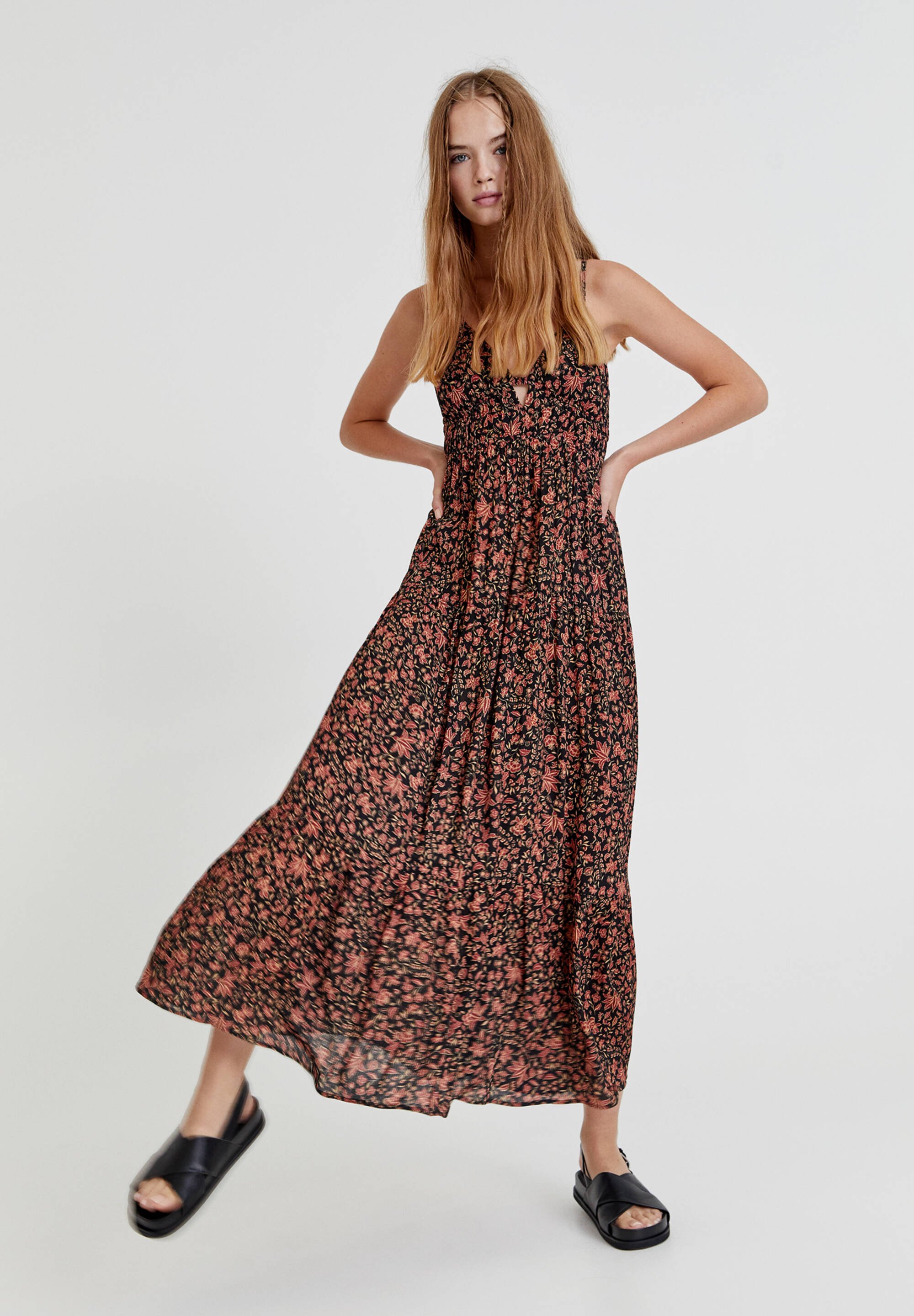 pull and bear robe longue