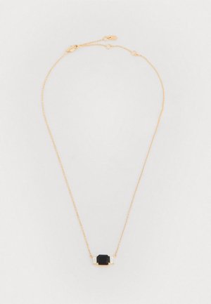 BOX STONE PENDANT - Náhrdelník - gold-coloured/jet