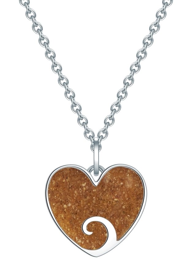 MIT ANHÄNGER - Halskette - silberfarben