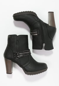 TOM TAILOR Botines de tacón - black