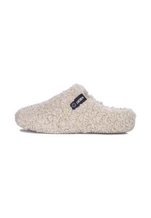 Pantoffels - curly beig