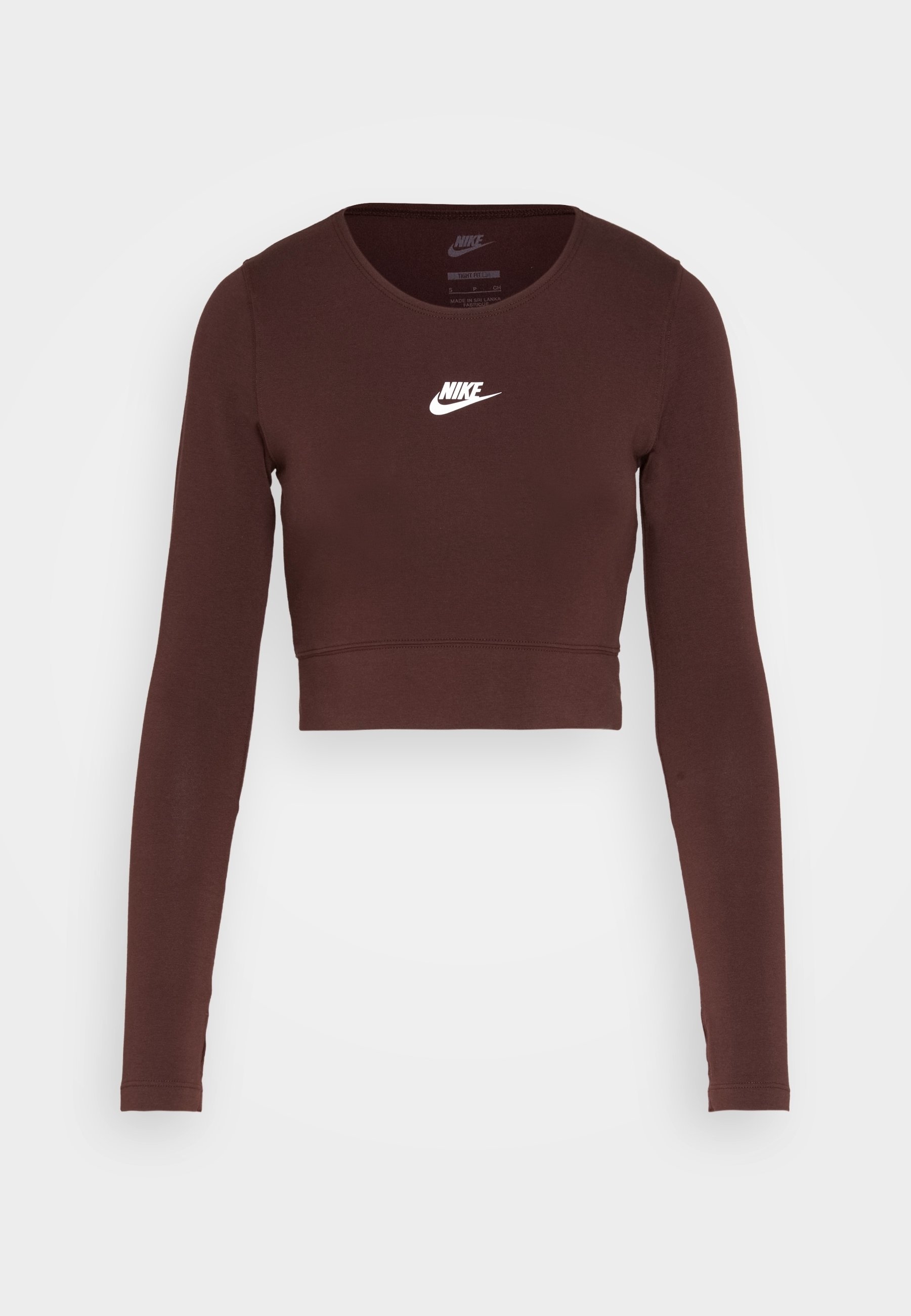 brown nike crop top