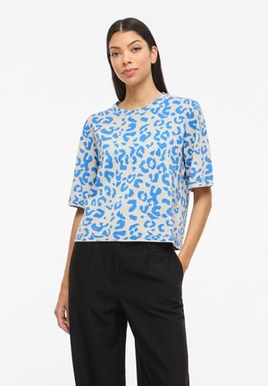 VIMAYAS O NECK - T-shirt print - super light natural melan pattern:leo all aboard