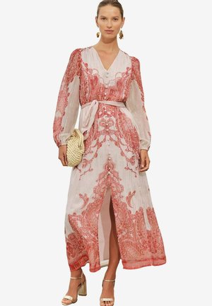 PRINTED BELTED  PETITE 
 - Maxi ruha - orange paisley