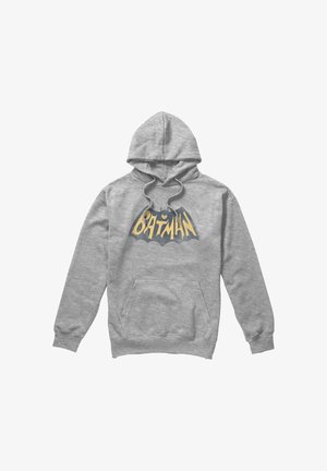 DC COMICS - BATMAN, BATMAN CLASSIC TV SHOW LOGO - Kapuzenpullover - mottled light grey