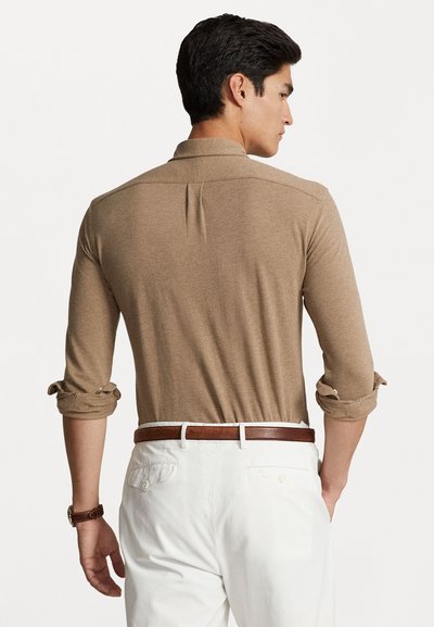 Polo Ralph Lauren LONG SLEEVE - Ing - dark taupe heather