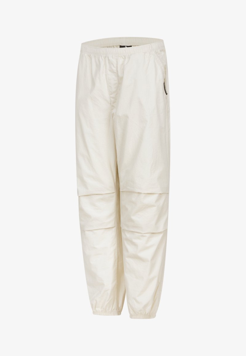 Αναδιπλωμένα παντελόνια τζόκινγκ με ελαφριά κρέμα, ελαστική μέση, πλευρικές τσέπες και στενές μανσέτες. Φτιαγμένα από απαλό, αναπνεύσιμο ύφασμα.