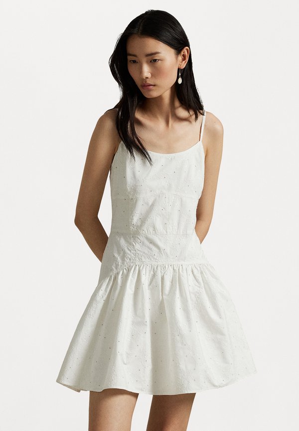 EYELET WOVEN DRESS - Day dress