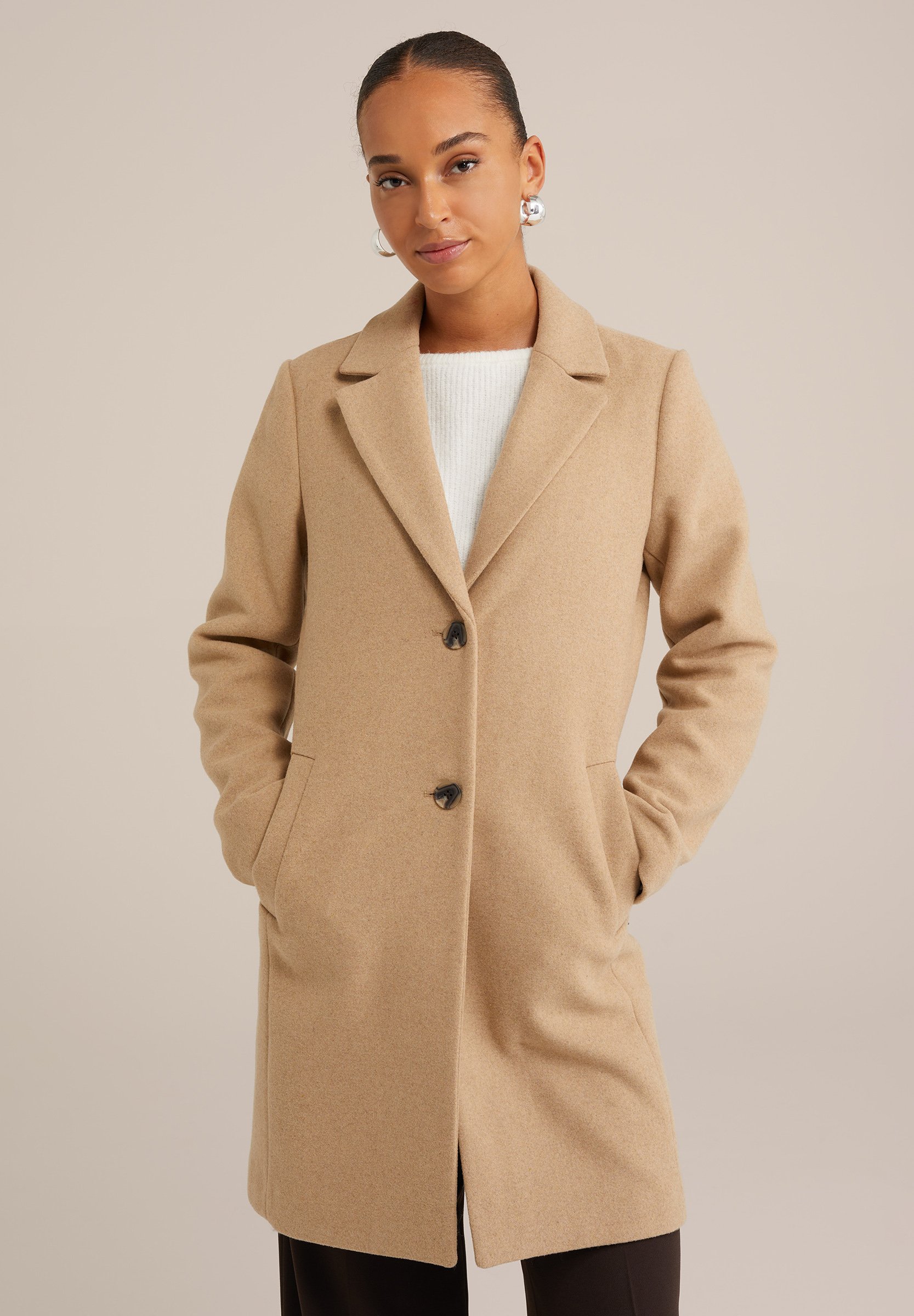 Generisch Middellange damesjas, trenchcoat, casual Generisch Middellange damesjas, trenchcoat, casual