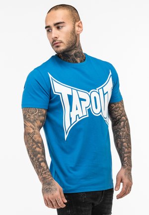 Tapout NORMALE PASSFORM LOGO - Print T-shirt - royal blue white