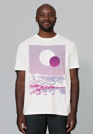 SUN AND MOON SKYLINE - T-shirt print - off white