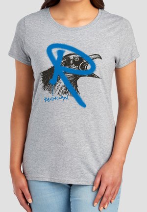 Harry Potter, HARRY POTTER RAVENCLAW GRAFFITI R - Print T-shirt - mottled light grey