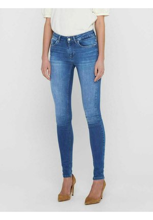 ONLBLUSH LIFE MID SKINNY - Vaqueros pitillo - medium blue denim