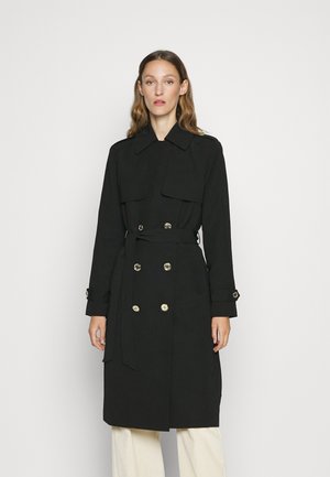 DRAPEY - Trenchcoat - black