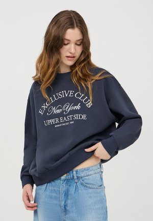 Terranova CON RICAMO STILE COLLEGE - Felpa - blu scuro