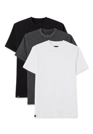 TRIPACK EVERYDAY - T-Shirt basic - black white grey