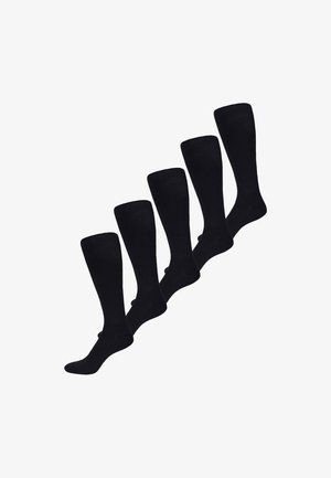 5 PACK - Calcetines hasta la rodilla - schwarz