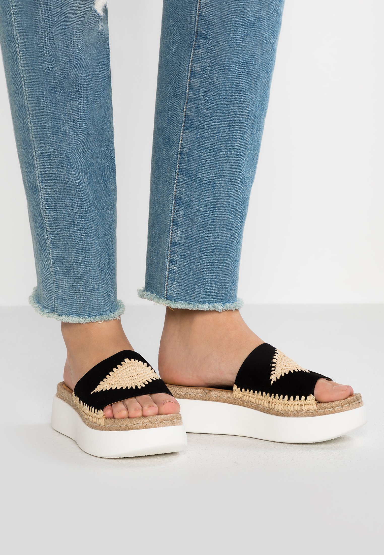 BELITA Slip ins med klack black BELITA Slip ins med klack black