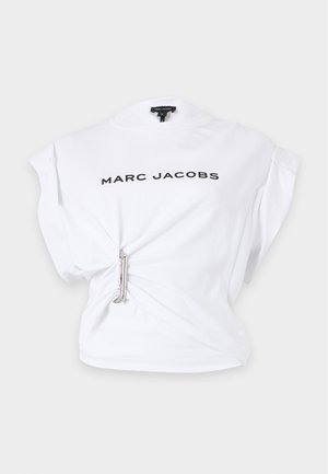 MARC JACOBS, POP LOGO DRAPE TEE - T-shirt imprimé - white