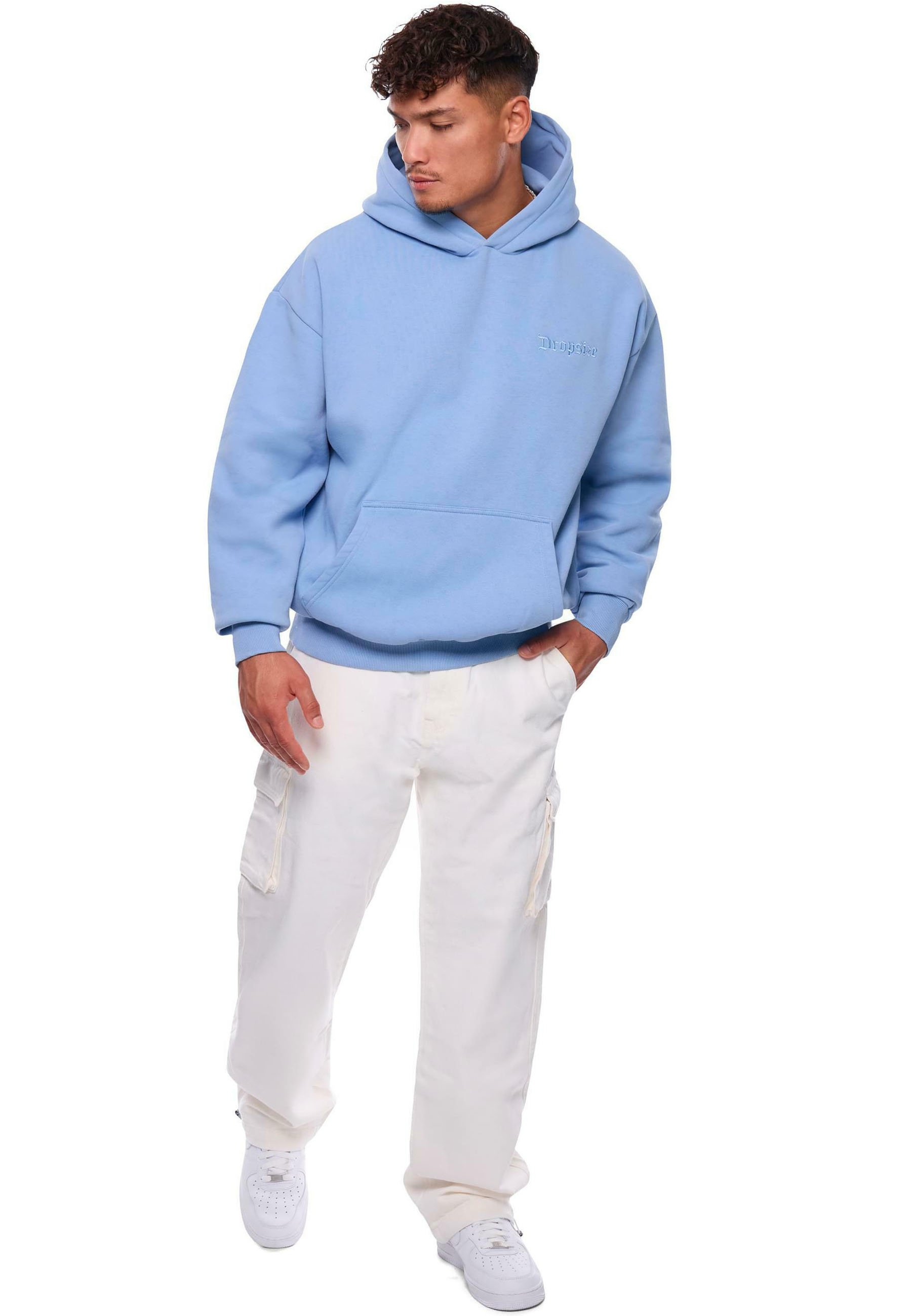 Dropsize Hoodie - blue washed/blue - Zalando.ie